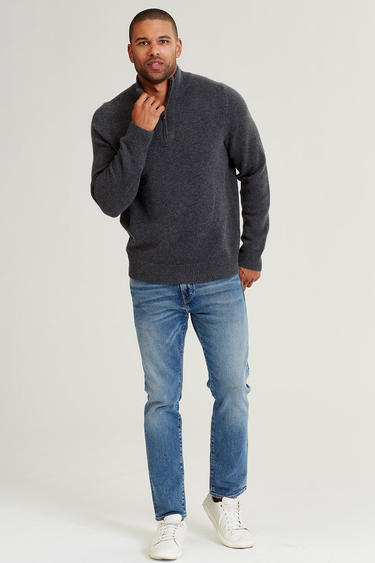 Men's Mick Rib Knit Cashmere Sweater – NAKEDCASHMERE