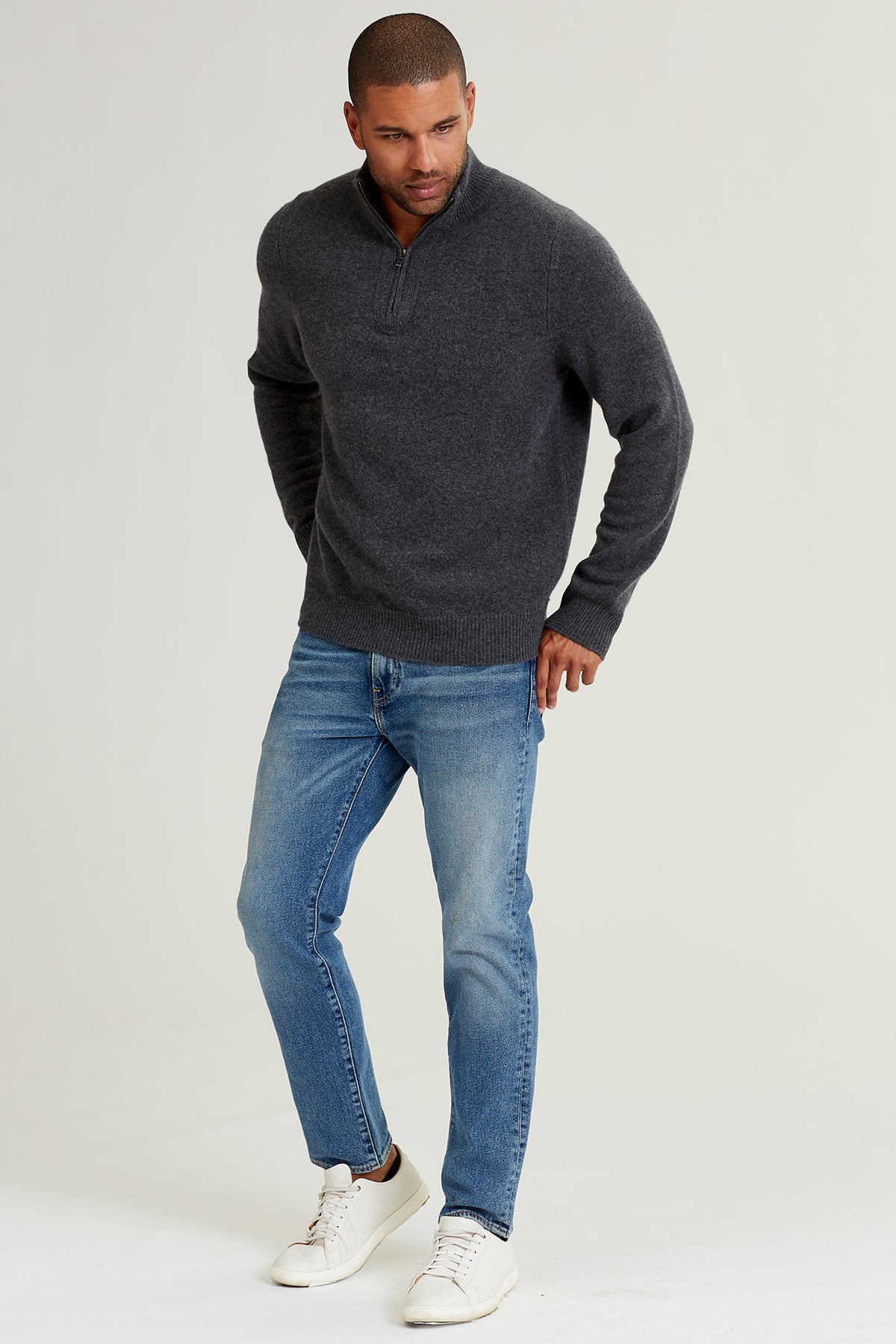 Men's Mick Rib Knit Cashmere Sweater – NAKEDCASHMERE