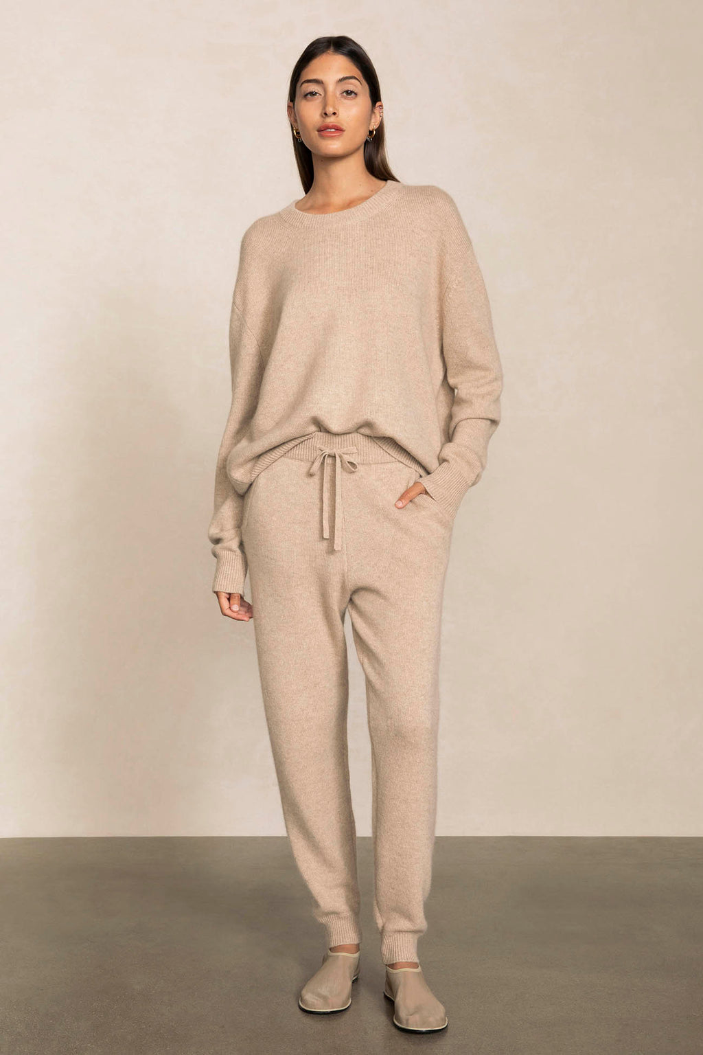 D-Ring Detail Cashmere Jogging Pants - Ready to Wear