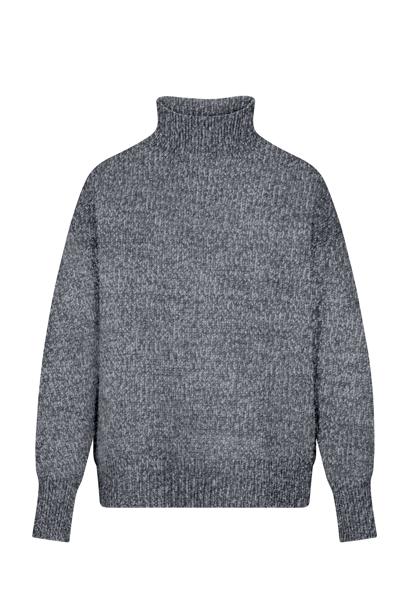 everyone high gauge knit sweater gray Mcreek
