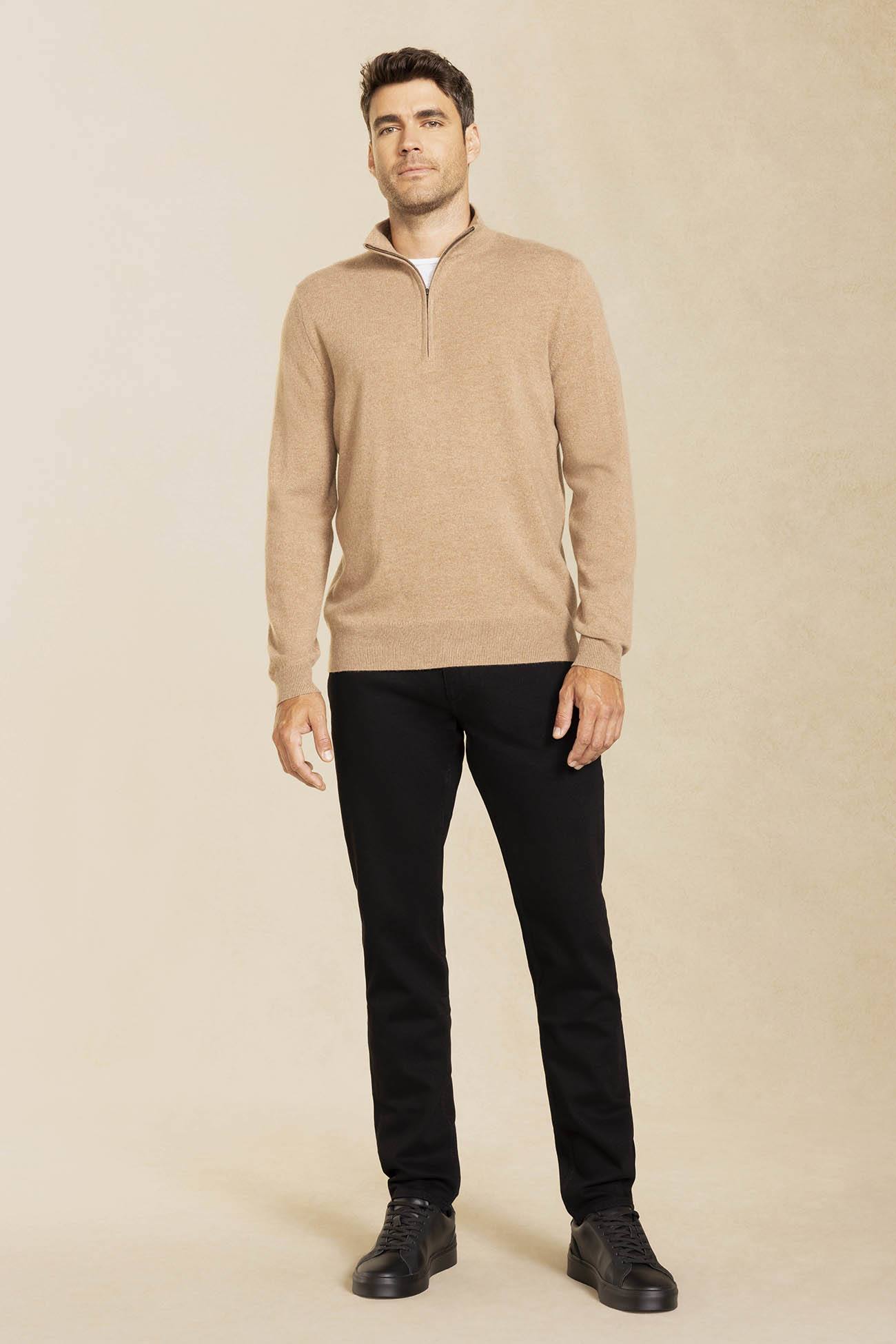 Cashmere quarter zip discount mens