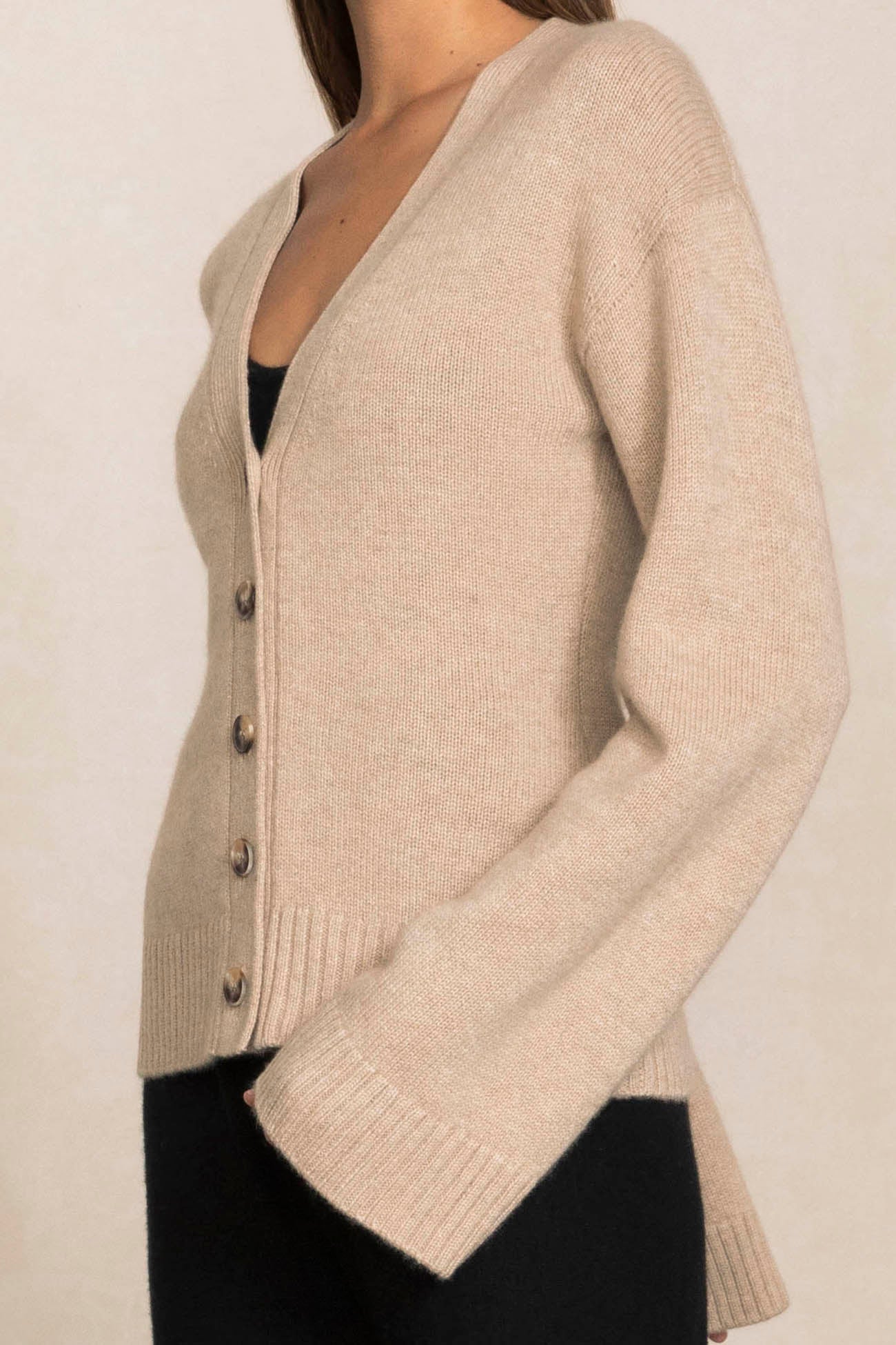 Women s Phoebe Button Up Cashmere Cardigan NakedCashmere