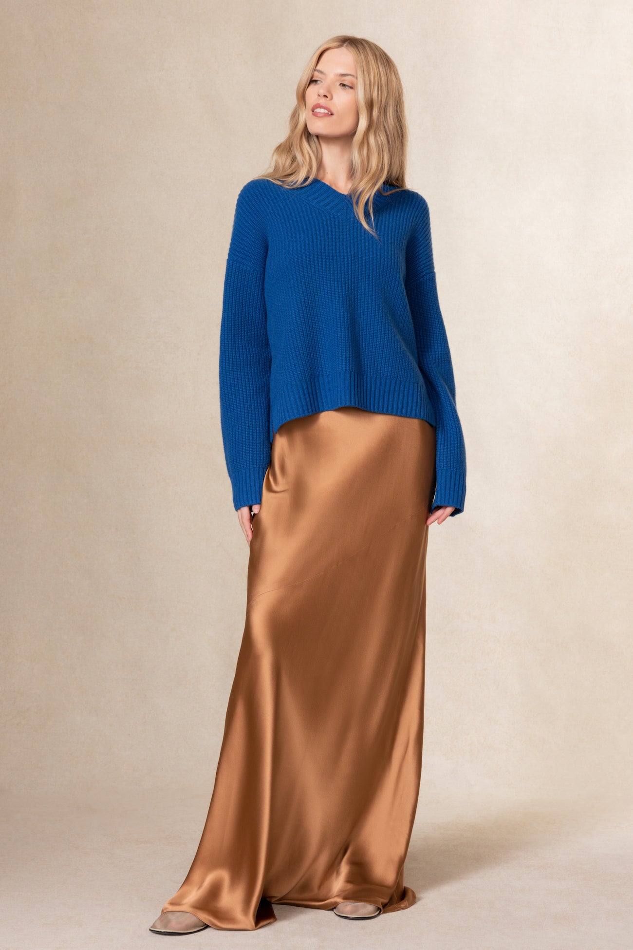 Saffron cashmere sweater store
