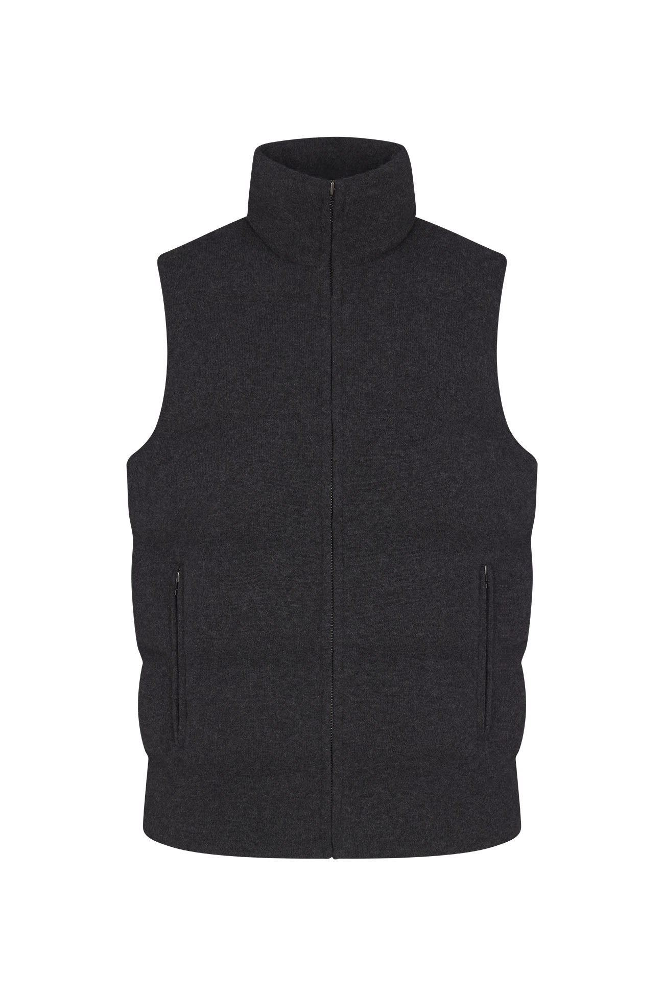 Men's Cody Cashmere Zip-Up Puffer Vest | NakedCashmere