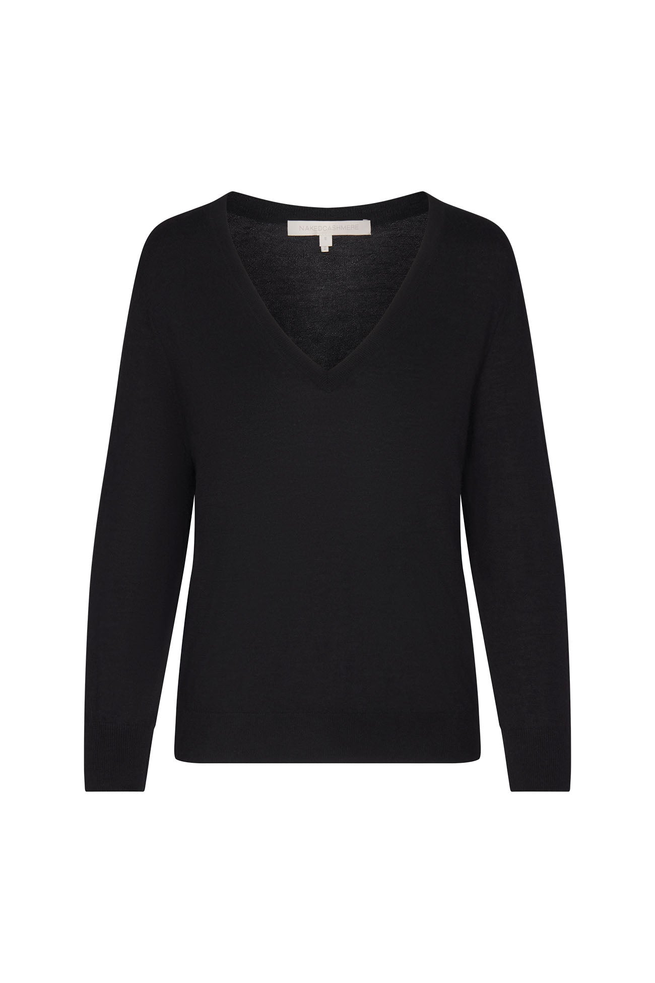 Black cashmere outlet jumper sale