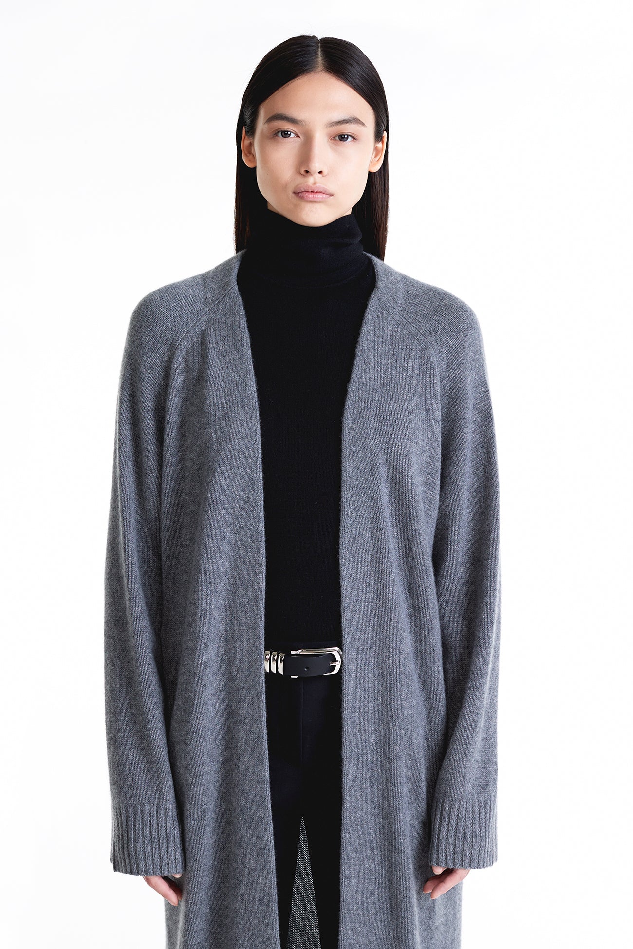 MAKENA LONGLINE CASHMERE CARDIGAN