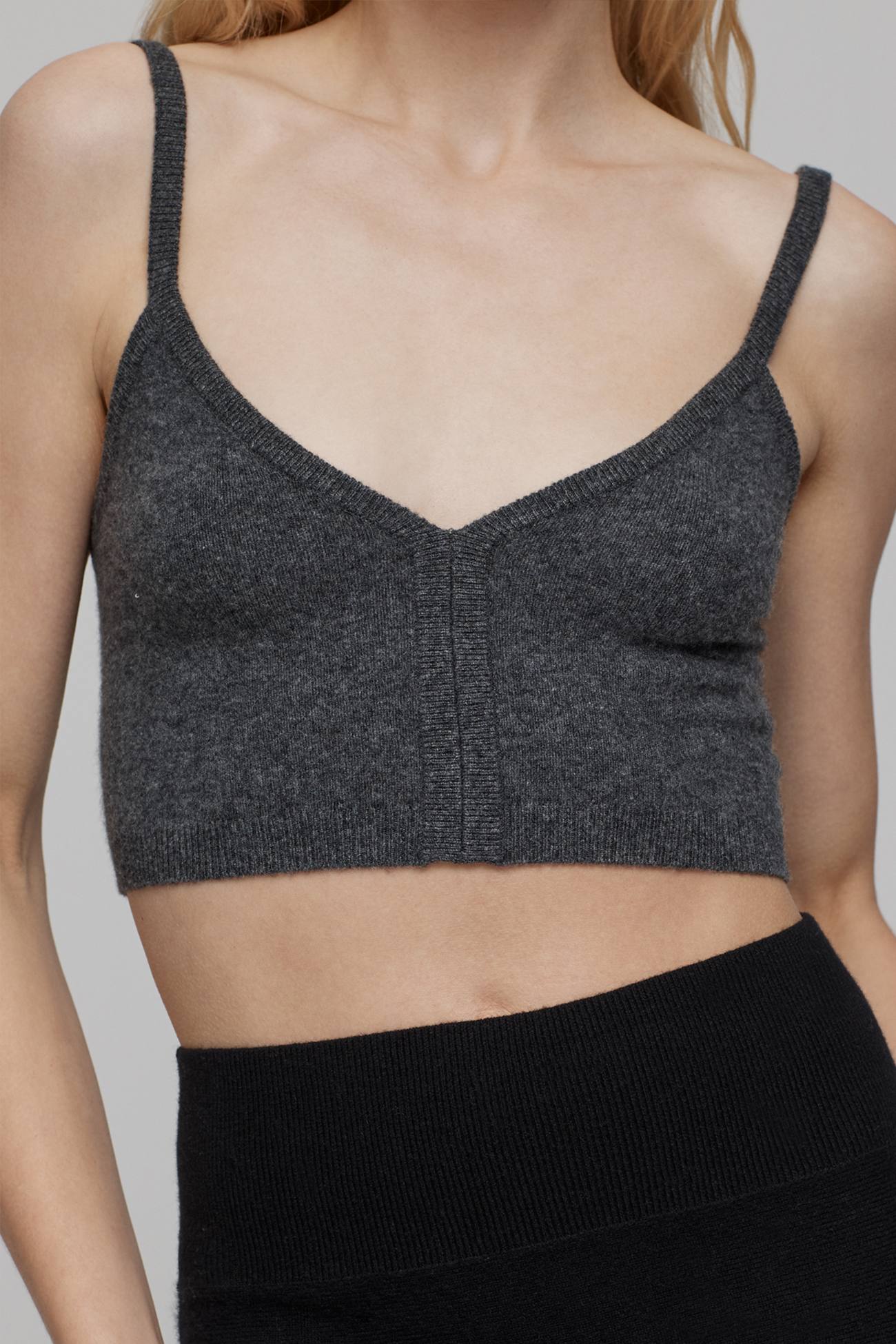 Women's cashmere bra top