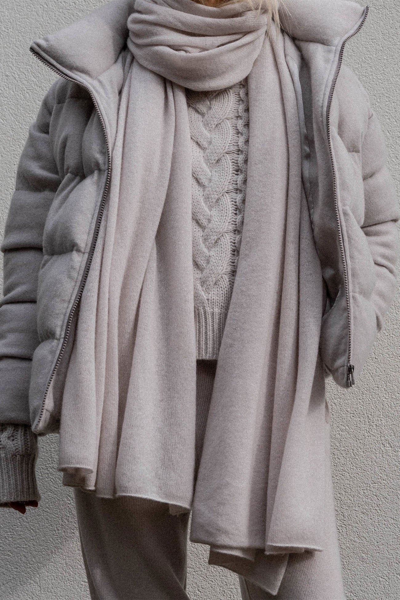 Cashmere down outlet coat